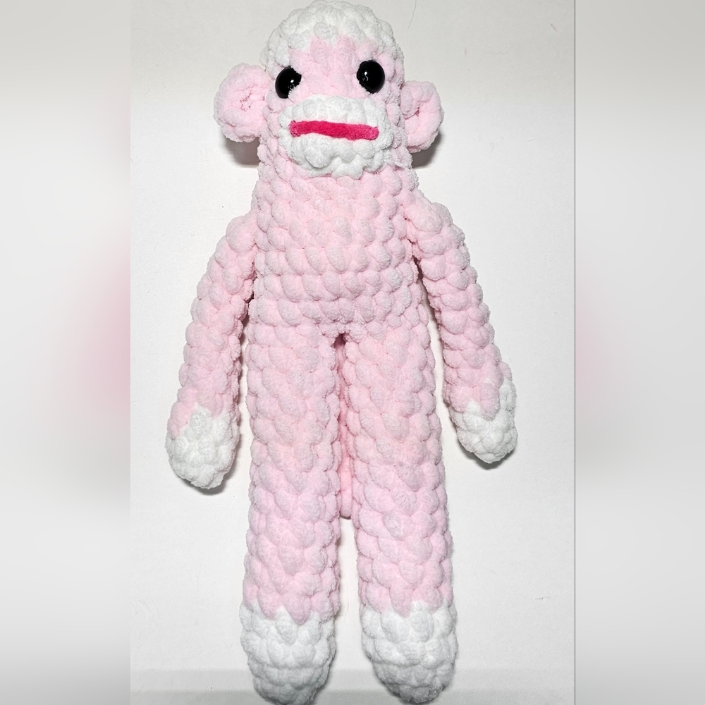 Crochet The Sock Monkey Stuffed Doll Baby Toy